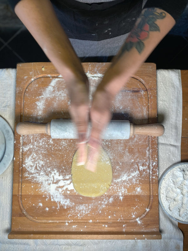 Carrara marble rolling pin