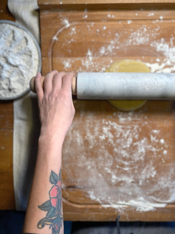 Carrara marble rolling pin